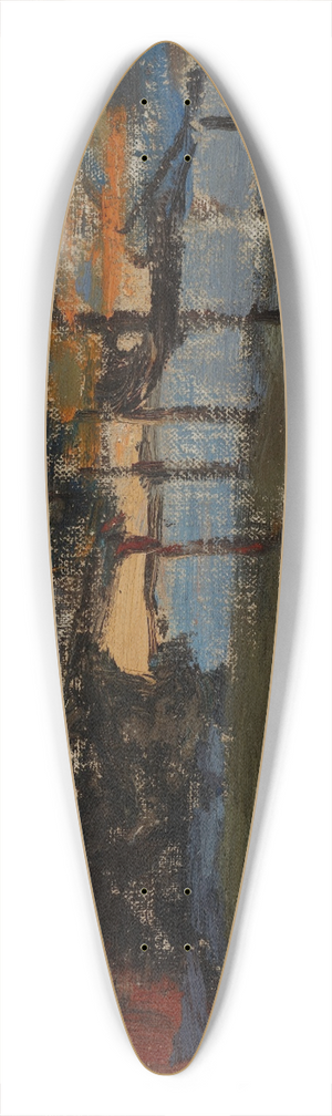 Jan Cigliski - Northern Studies (The White Night) 39.3 inch art pintail longboard deck