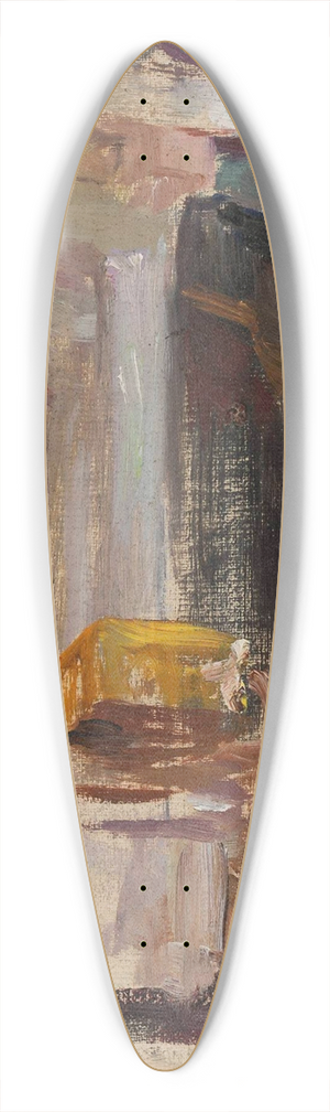 Jan Cigliski - Street fragment. From the journey to Constantinople 39.3 inch art pintail longboard deck
