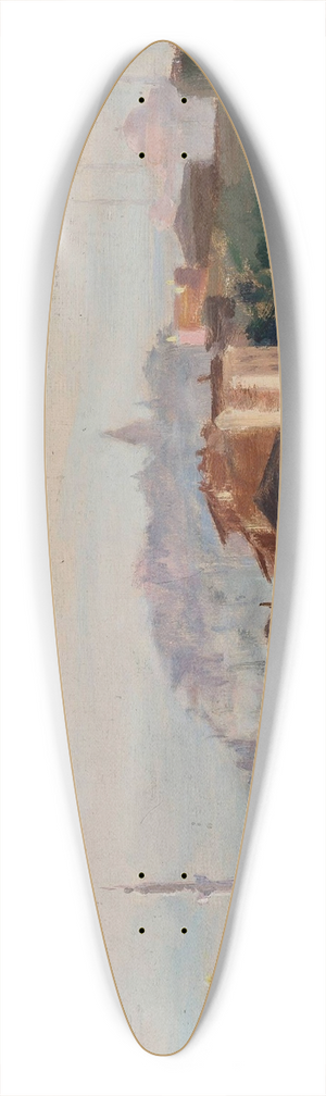 Jan Cigliski - View of Punta del Seraglio. From the journey to Constantinople 39.3 inch art pintail longboard deck