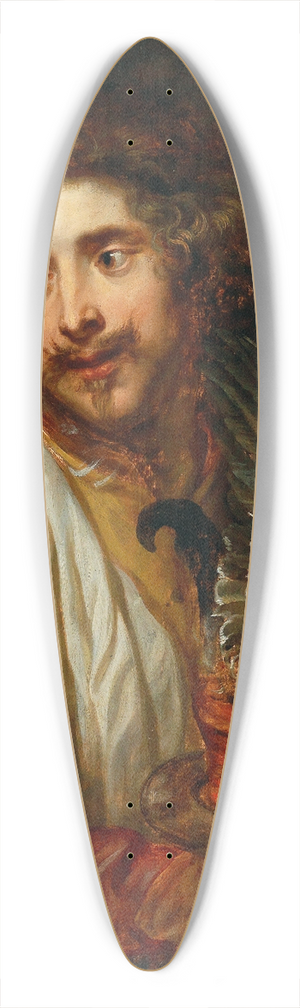 Jan Cossiers - A Young Man With A Bird Pie 39.3 inch art pintail longboard deck
