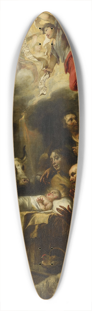 Jan Cossiers - The Adoration of the Shepherds 39.3 inch art pintail longboard deck Jan Cossiers - The Adoration of the Shepherds 39.3 inch art pintail longboard deck