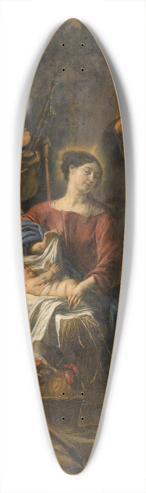 Jan Cossiers - The Adoration of the Shepherds 39.3 inch art pintail longboard deck Jan Cossiers - The Adoration of the Shepherds 39.3 inch art pintail longboard deck