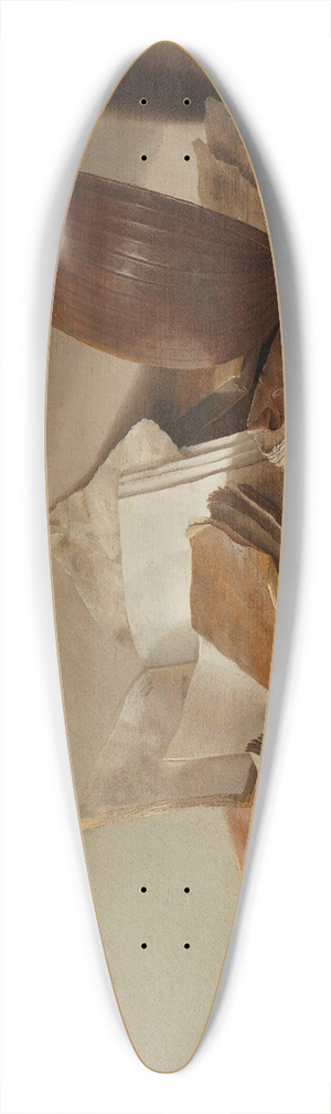 Jan Davidsz de Heem - Still Life with Books 39.3 inch art pintail longboard deck
