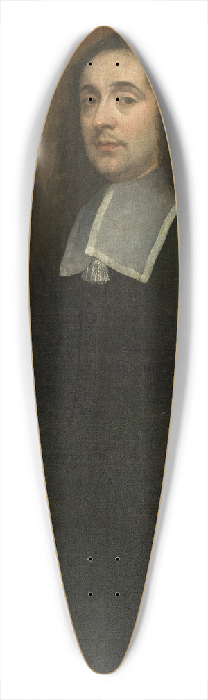 Jan De Baen - Portrait of a man at the table covered with a carpet 39.3 inch art pintail longboard deck