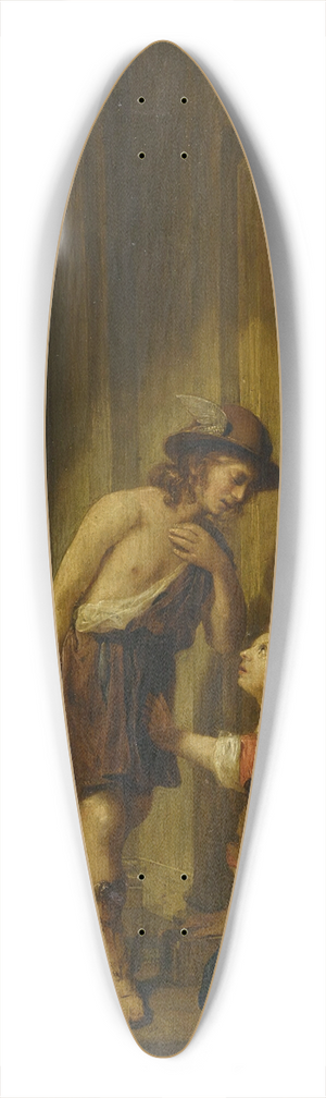 Jan de Bray - Mercury And Aglauros At The Door Of Herses Chamber 39.3 inch art pintail longboard deck Jan de Bray - Mercury And Aglauros At The Door Of Herses Chamber 39.3 inch art pintail longboard deck