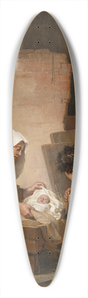 Jan de Bray - The Adoration of the Shepherds 39.3 inch art pintail longboard deck