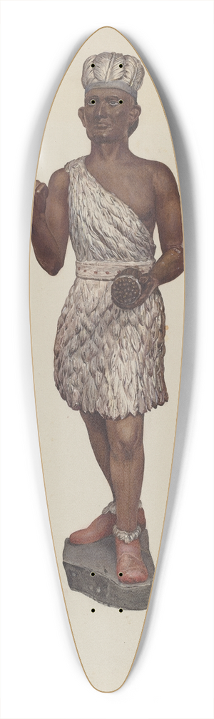 Jane Iverson - Cigar Store Indian 39.3 inch art pintail longboard deck