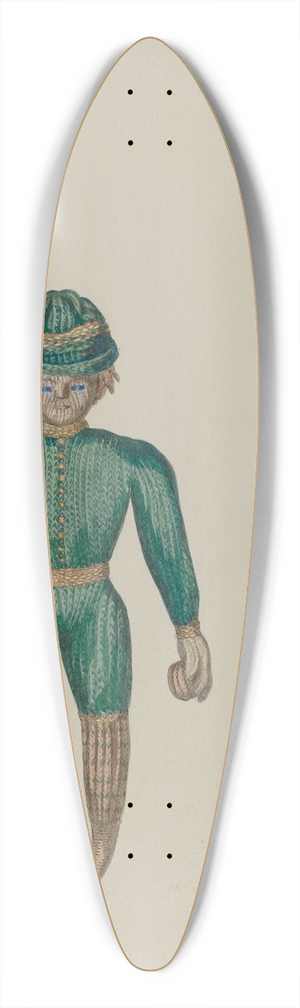 Jane Iverson - Knitted Doll 39.3 inch art pintail longboard deck