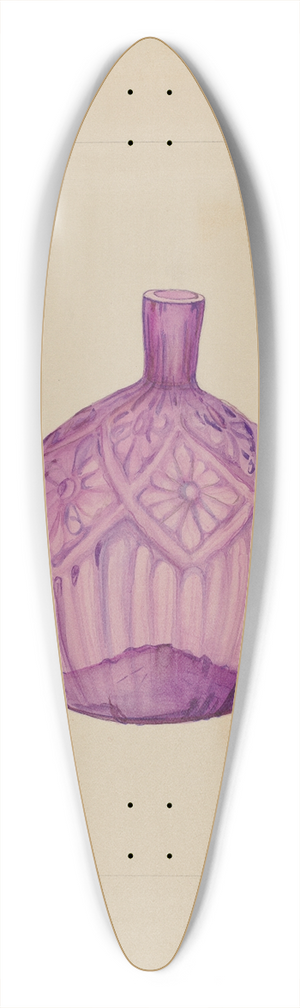 Janet Riza - Bottle 39.3 inch art pintail longboard deck
