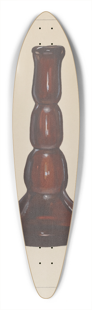 Janet Riza - Candlestick 39.3 inch art pintail longboard deck
