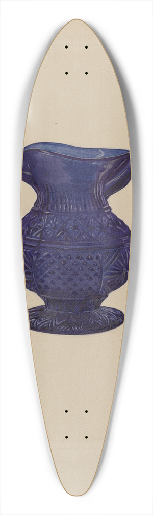 Janet Riza - Cream Pitcher 39.3 inch art pintail longboard deck