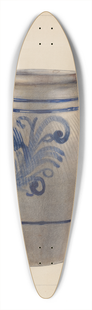 Janet Riza - Jar 39.3 inch art pintail longboard deck