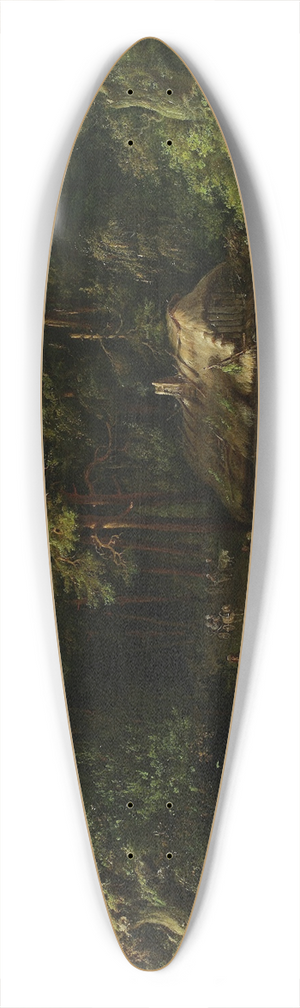 Jan Feliks Piwarski - The Last Penny tavern near Warsaw 39.3 inch art pintail longboard deck