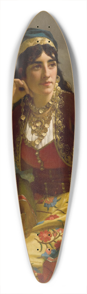 Jan Frederik Pieter Portielje - An Eastern European Beauty 39.3 inch art pintail longboard deck
