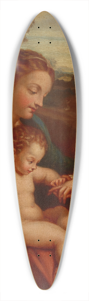 Jan Gauszkiewicz - Mystic Marriage of Saint Catherine with Saint Sebastian 39.3 inch art pintail longboard deck