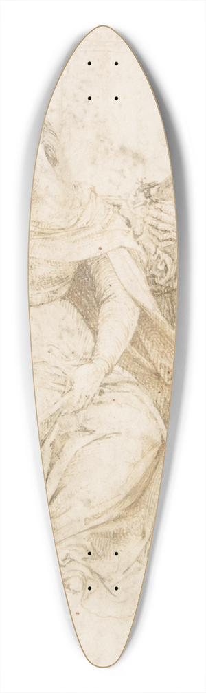 Jan Gossaert - The Holy Family 39.3 inch art pintail longboard deck