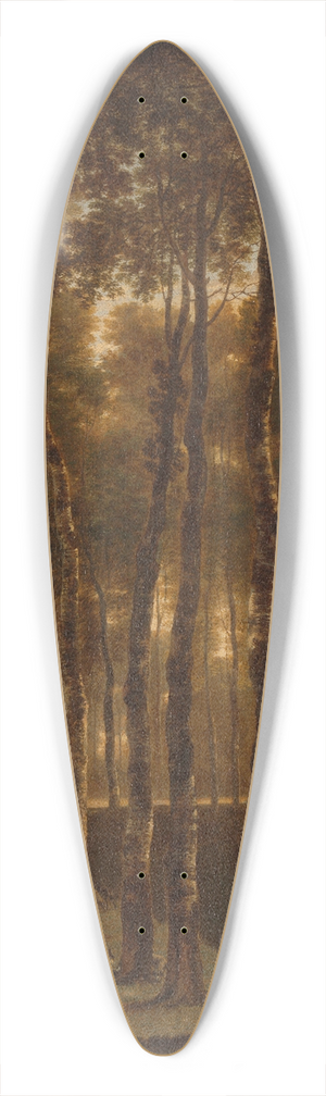 Jan Hackaert - The Avenue of Birches 39.3 inch art pintail longboard deck