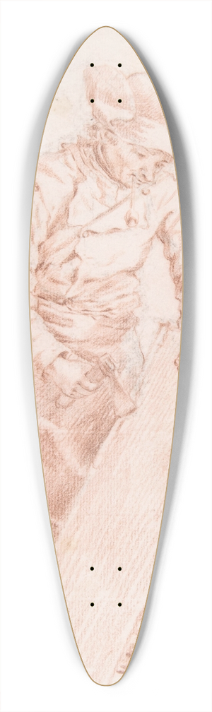 Jan Josef Horemans The Elder - A Carpenter at Work 39.3 inch art pintail longboard deck