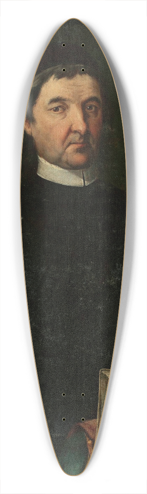 Jan Krzysztof Damel - Portrait of a priest 39.3 inch art pintail longboard deck