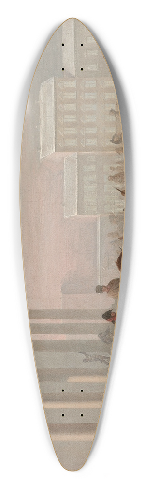 Jan Krzysztof Damel - Retreat of Napoleons army 39.3 inch art pintail longboard deck