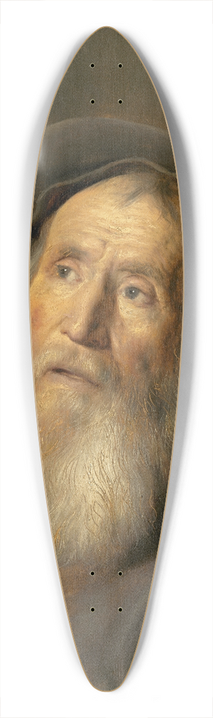 Jan Lievens - Bearded Man with a Beret 39.3 inch art pintail longboard deck