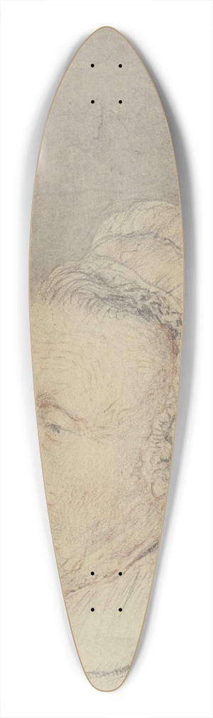 Jan Lievens - Head of an old woman 39.3 inch art pintail longboard deck