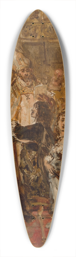 Jan Matejko - luby Jana Kazimierza 39.3 inch art pintail longboard deck