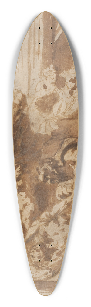 Jan Miel - Den hellige Erasmus martyrium 39.3 inch art pintail longboard deck