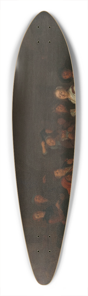 Jan Miense Molenaer - Cheating at Cards 39.3 inch art pintail longboard deck Jan Miense Molenaer - Cheating at Cards 39.3 inch art pintail longboard deck