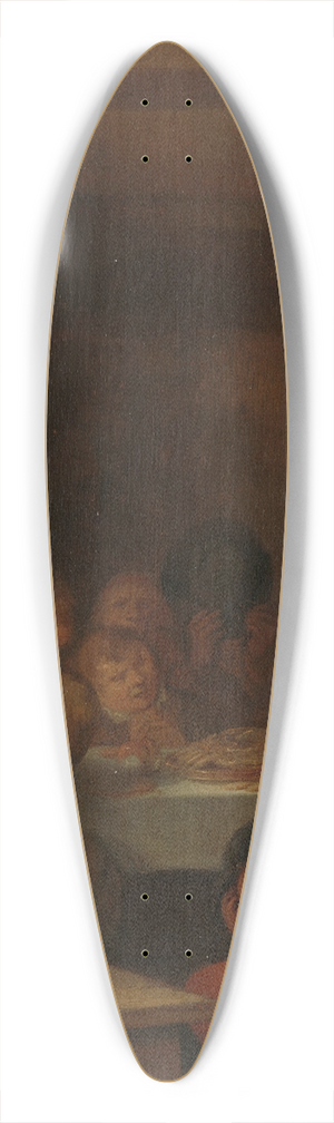 Jan Miense Molenaer - Saying Grace 39.3 inch art pintail longboard deck Jan Miense Molenaer - Saying Grace 39.3 inch art pintail longboard deck