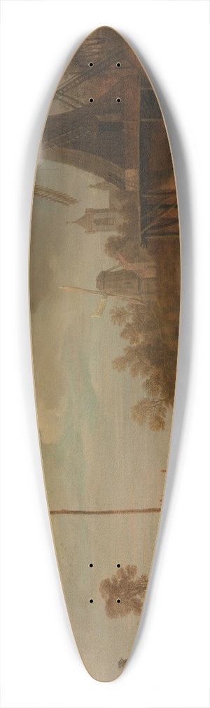 Jan Miense Molenaer - Shoot for a Prize 39.3 inch art pintail longboard deck