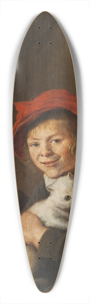 Jan Miense Molenaer - Two boys playing with a cat 39.3 inch art pintail longboard deck