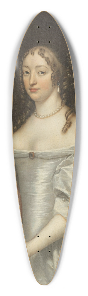 Jan Mijtens - Portrait of Jacoba van Orliens, Wife of Jacob de Witte of Haamstede 39.3 inch art pintail longboard deck