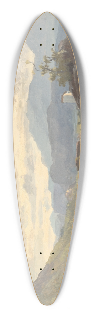 Jan Nowopack - Landscape Study 39.3 inch art pintail longboard deck