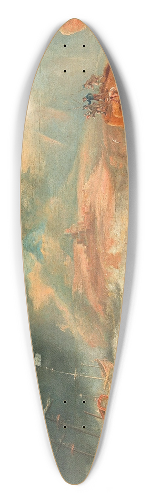 Jan Peeters the elder - A Shipwreck Off A Rocky Coast 39.3 inch art pintail longboard deck