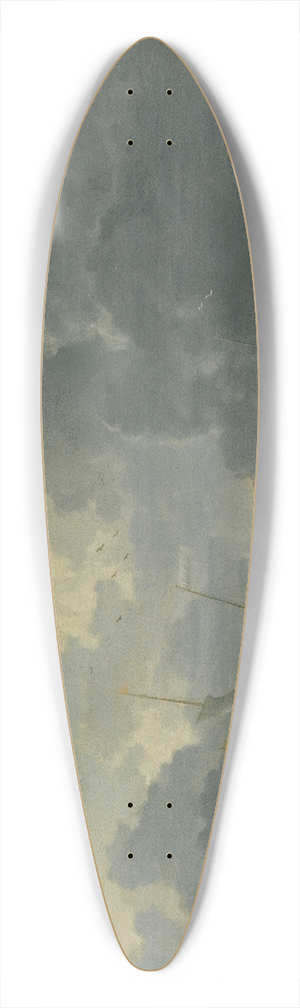 Jan Peeters the elder - Shipping In Choppy Seas 39.3 inch art pintail longboard deck