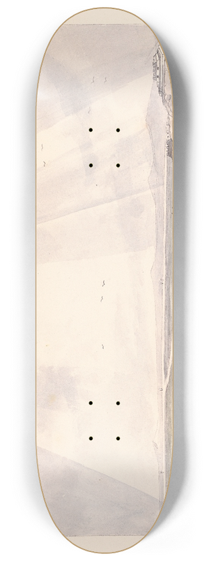 Charles Hamilton Smith - Bright extremity of the Lines of Lisbon at Alhandra on the Tagus 8.25 inch art skate deck