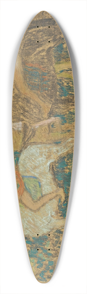 Jan Preisler - Horsemen (Procession) 39.3 inch art pintail longboard deck