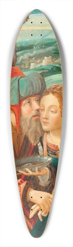 Jan Provost - Lot and his Daughters 39.3 inch art pintail longboard deck