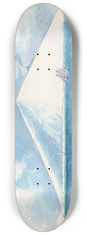 Charles Hamilton Smith - Cape Crozier and Mount Terror 8.25 inch art skate deck