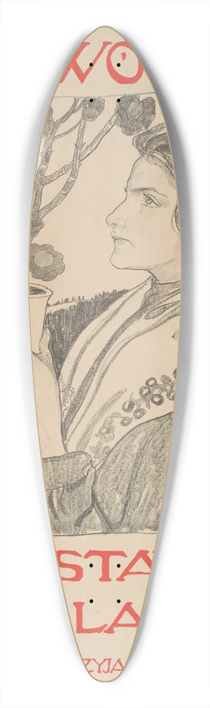 Jan Rembowski - Wystawa Podhalaska Towarzystwa Przyjaci Sztuk Piknych 39.3 inch art pintail longboard deck