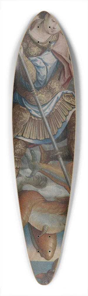 Jan Rombouts - Fall of the rebel angels 39.3 inch art pintail longboard deck