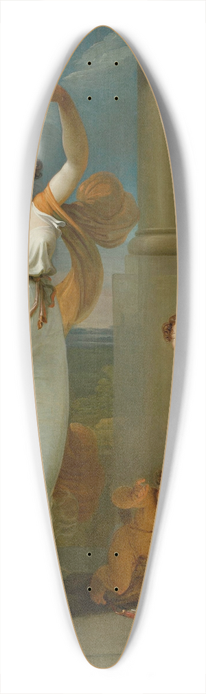 Jan Rustem - Portrait of Maria Mirska, Barbara Szumska and Adam Napoleon Mirski 39.3 inch art pintail longboard deck