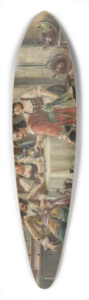 Jan Skramlk - Merry Company 39.3 inch art pintail longboard deck Jan Skramlk - Merry Company 39.3 inch art pintail longboard deck