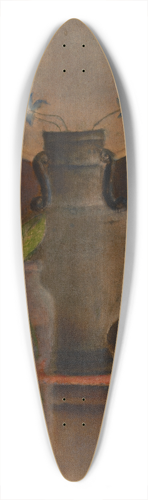 Jan Spychalski - Larkspurs and a Rose 39.3 inch art pintail longboard deck