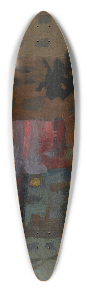 Jan Stanislawski - In Kyiv at Dawn 39.3 inch art pintail longboard deck Jan Stanislawski - In Kyiv at Dawn 39.3 inch art pintail longboard deck