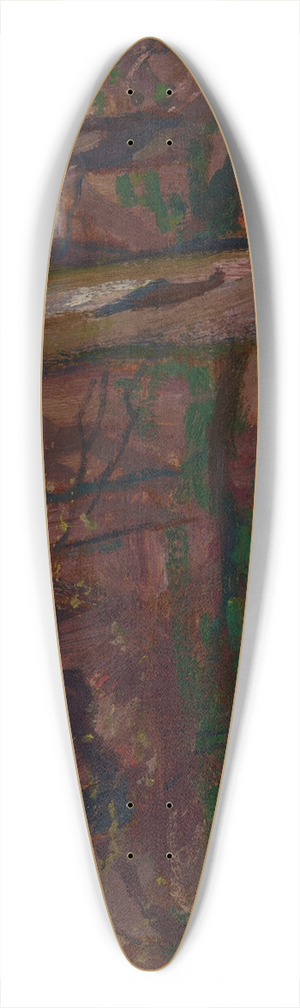 Jan Stanislawski - Motif from the Imperial Garden in Kyiv 39.3 inch art pintail longboard deck