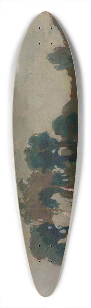 Jan Stanislawski - Trees on the Meadow 39.3 inch art pintail longboard deck Jan Stanislawski - Trees on the Meadow 39.3 inch art pintail longboard deck