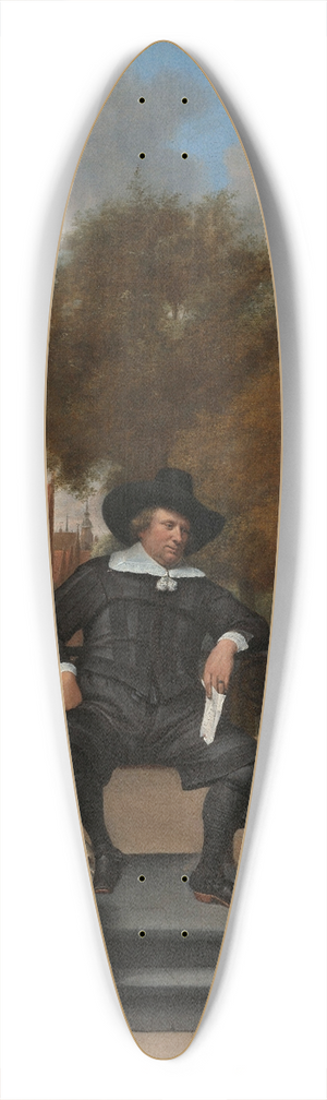 Jan Steen - Adolf and Catharina Croeser, Known as The Burgomaster of Delft and his Daughter 39.3 inch art pintail longboard deck