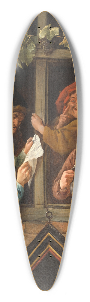 Jan Steen - Rhetoricians at a Window 39.3 inch art pintail longboard deck